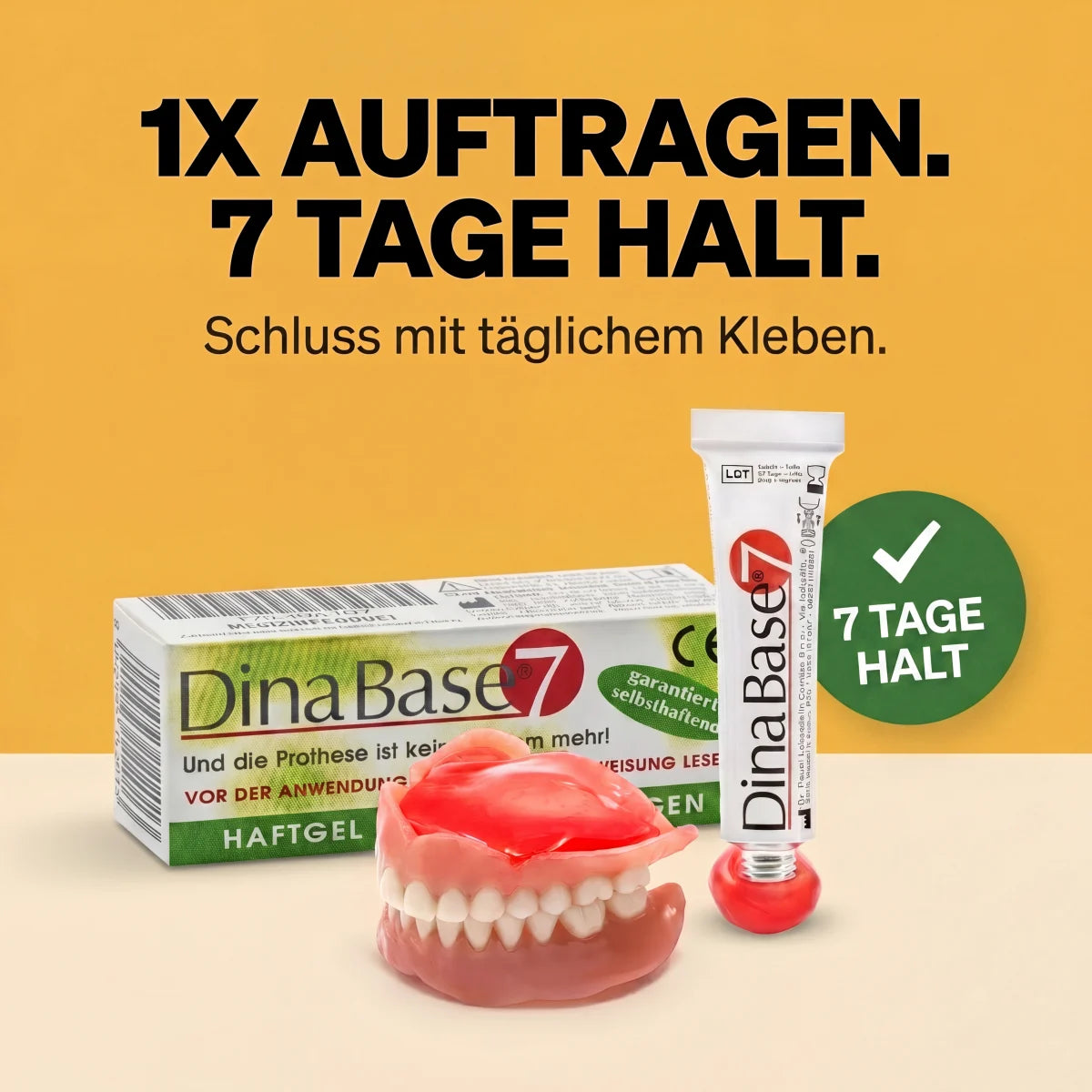 DinaBase7: 1x auftragen, 7 Tage Halt
